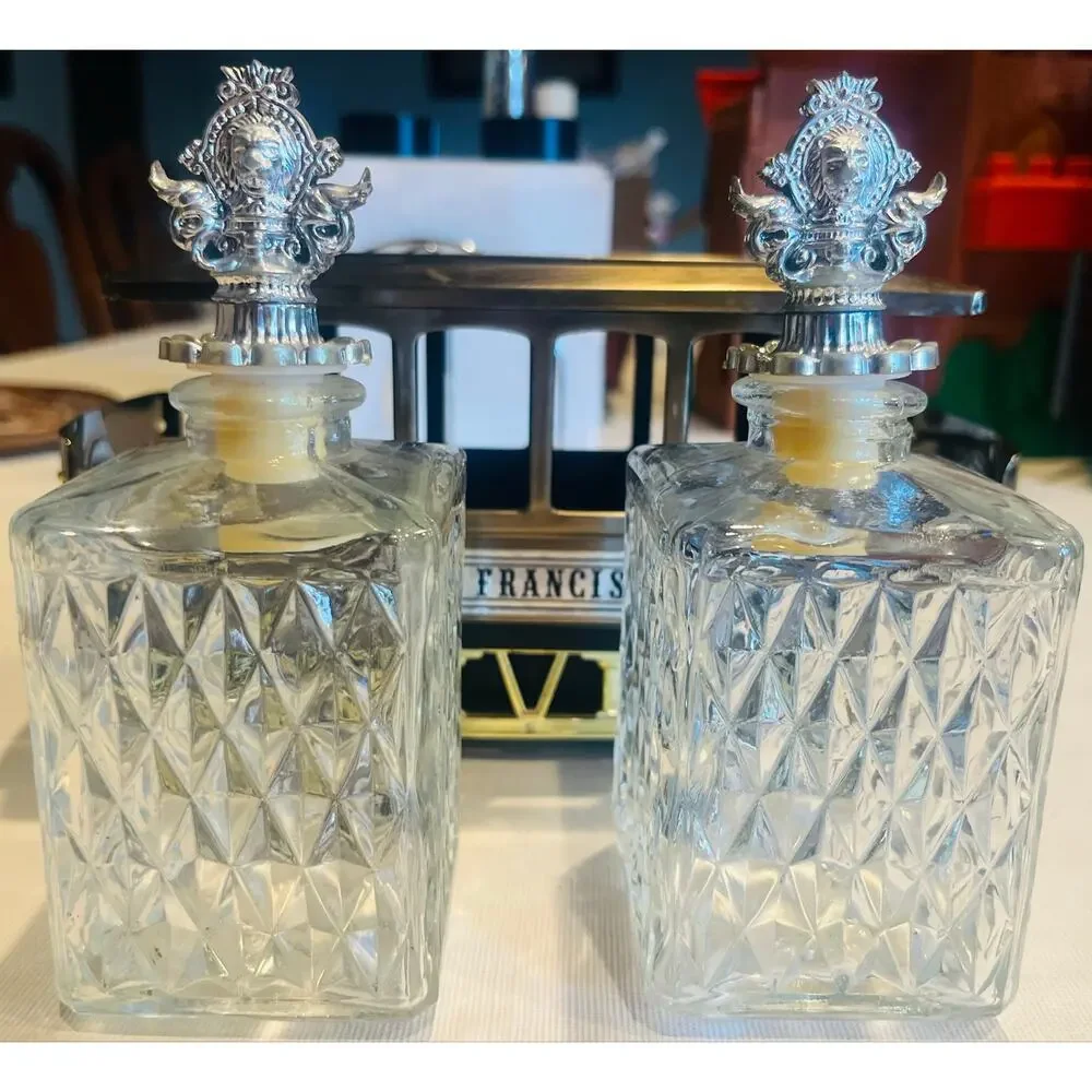 Vintage San Francisco Cable Car Musical Decanter Set (As-Is)